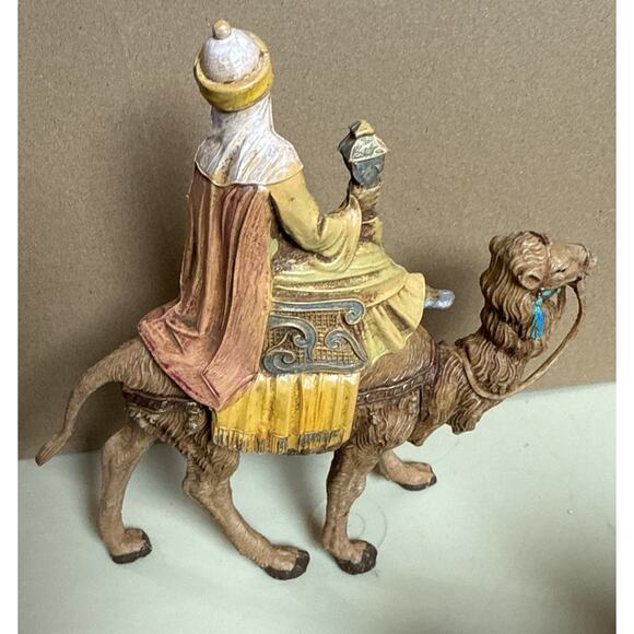 Vintage Depose Italy Nativity Set 10 Pc + Bonus Baby Jesus Hand Painted - Picture 4 of 8